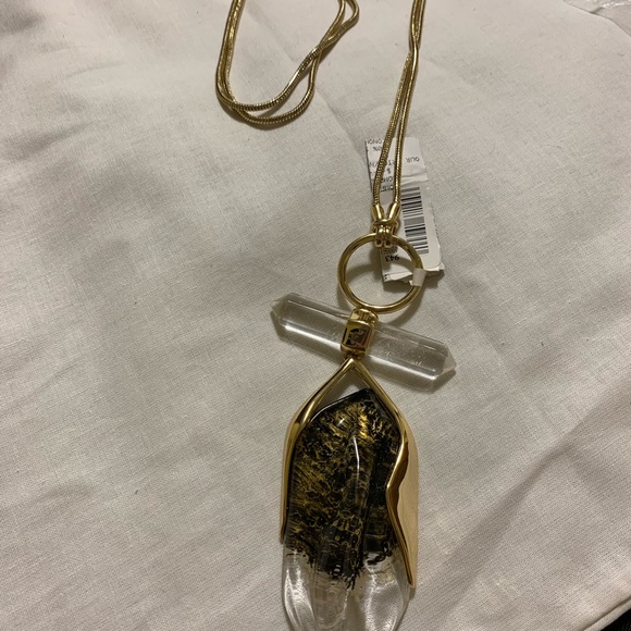 long necklace, with crystal inlay. - Picture 4 of 5